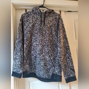 Nike Dri-Fit Men's Medium Hoodie Sweatshirt Black/White Pullover